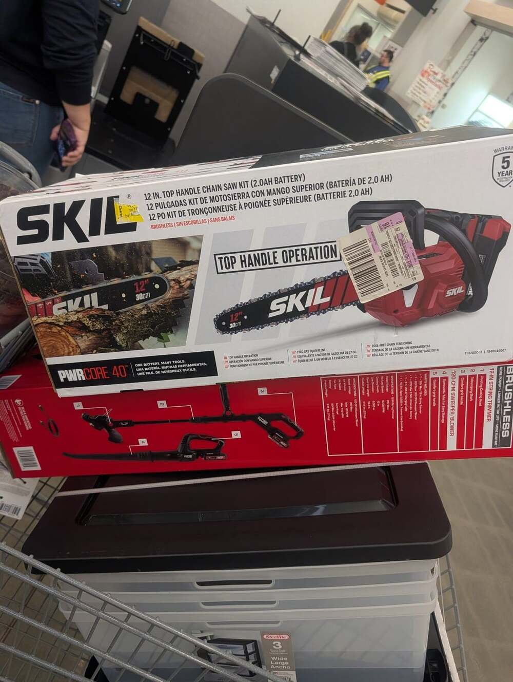Skil PWRCORE 40 12 In. Top Handle Chain Saw Kit